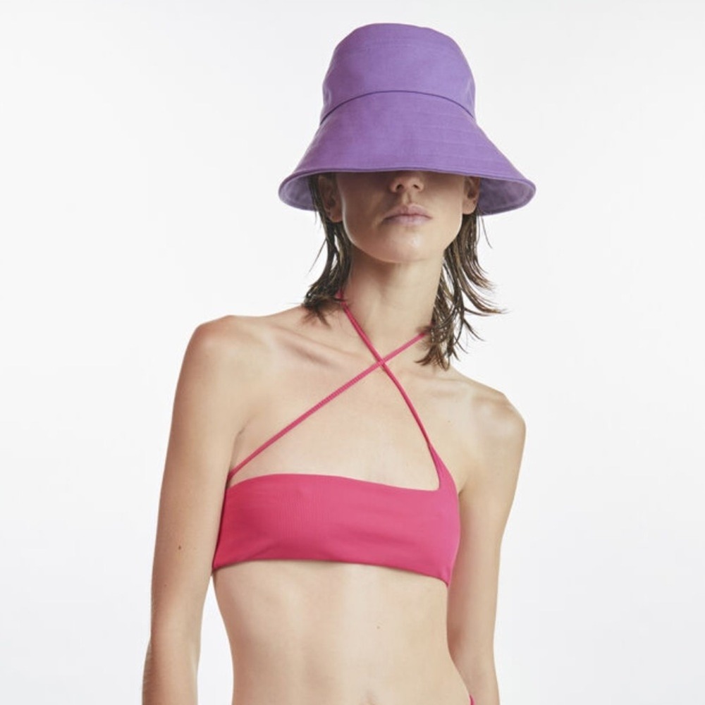 The Attico Bikini Top Hot Pink Fuchsia XXS/XS Avant Garde Luxury